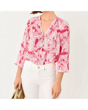 Lilly Pulitzer Elsa Pullover Blouse - Pink