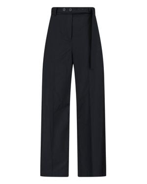 Eudon Choi High-Waisted Tailored Virgin Pants - Blue