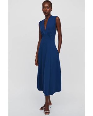 Maeve Sabine Knit Midi Dress By - Blue