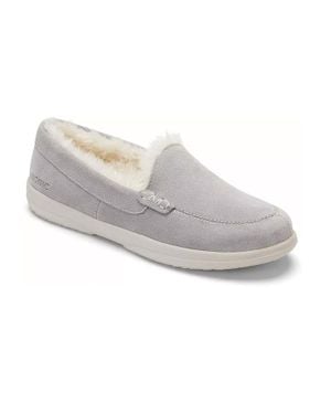 Vionic Lynez Suede Slipper - Gray