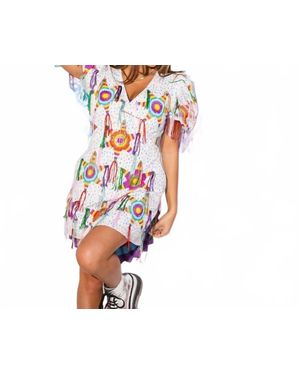 Queen Of Sparkles Pinata Fringe Dress - Black