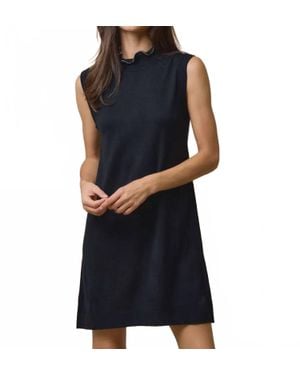 Lalavon Sleeveless Mock Neck Dress - Blue