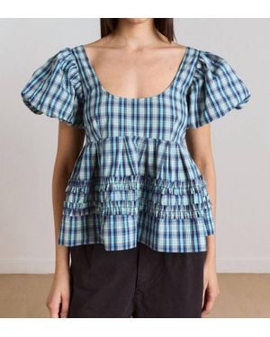 Damson Madder Summer Joy Blouse - Blue