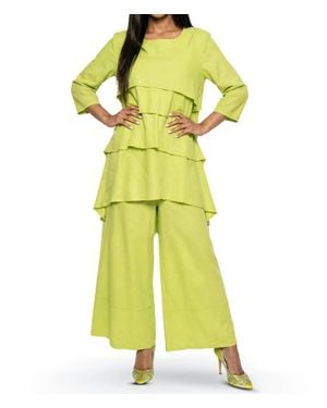 Lisa Rene Tunic & Pant Set - Yellow
