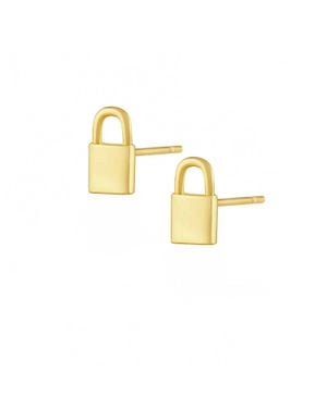 Sahara Mini Lock Studs - Metallic