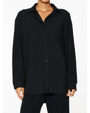 Splits59 Kate Airweight Lite Button Down Shirt - Black