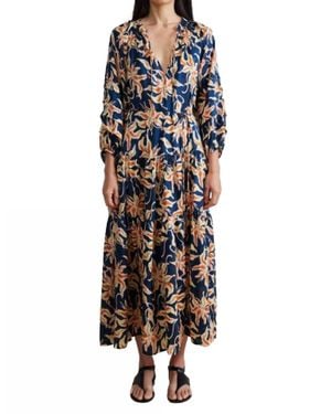 Apiece Apart Luminile Tier Maxi Dress - Blue