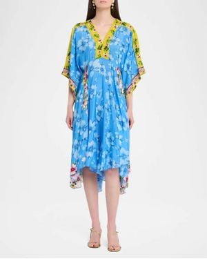 Johnny Was Cyrene Dress - Blue