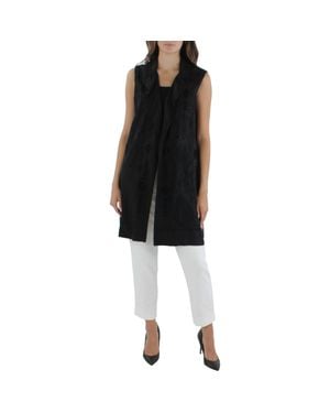 Kobi Halperin Embroidered Lined Vest - Black