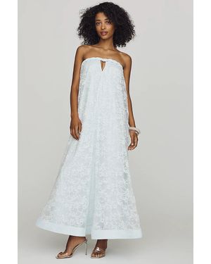 Mare Mare Strapless Lace Maxi Dress - White