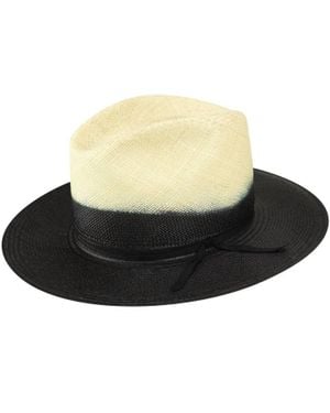 Bailey Boys Rask Panama Ombre Fedora Hat - Black