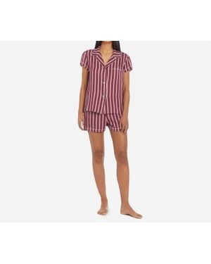 The Sleep Code Sasi Sustainable Tencel Pj Set - Red
