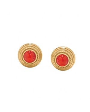Brighton Venetian Gems Post Earrings - Pink