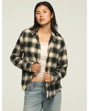 Lucky Brand Plaid Button Down Shirt - Green