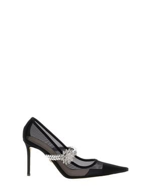 Mach & Mach Leather Pumps - Black