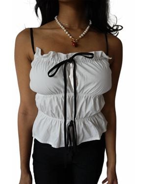Pretty Garbage Poplin Top - Black