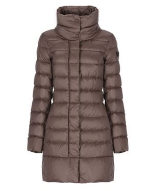 Peuterey Sobchak Quilted Long Down Jacket - Brown