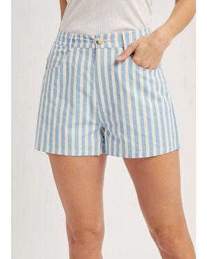 Wishlist Boardwalk Babe Striped Shorts - Blue