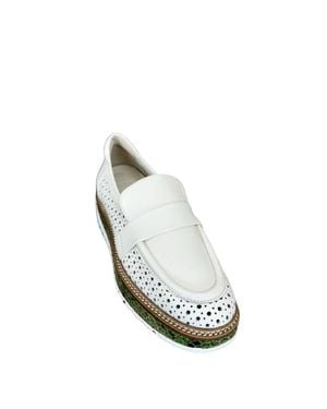 REV SHOES Carolyn Panna Loafers - Metallic