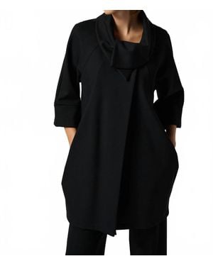 Joseph Ribkoff Classic Cocoon Coat - Black