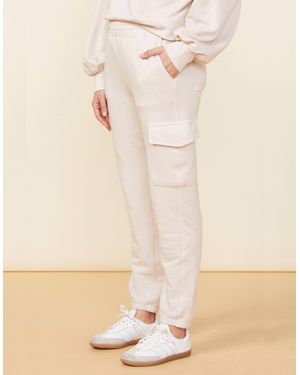 Monrow Cargo Sweat Pants - Natural