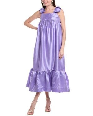 AMUR Irvin Midi Dress - Purple