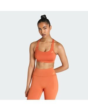 adidas Optime Workout Medium Support Bra - Orange