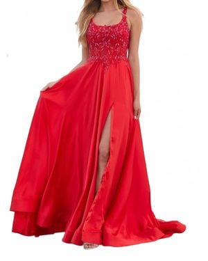 Amarra A-Line Maxi Dress - Red