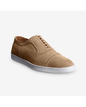 Allen Edmonds Strand Oxford Bone Leather Round Toe Dress Shoes Jobb1744 - Brown