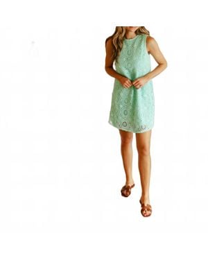 Sail To Sable Shift Mini Dress - Green