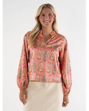 Emily Mccarthy Lolli Long Sleeve Top - Red