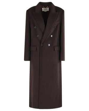 Victoria Beckham Double Faced Overcoat - Black