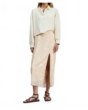 Rag & Bone Vintage Terry Oversized Polo Sweatshirt - Natural