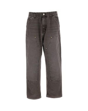 Carhartt Og Double Knee Dearborn Cotton Canvas Straight-Leg Pants - Gray