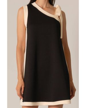 P.Cill Monaco Bow Dress - Black