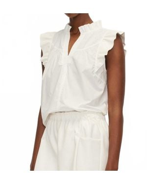 Melissa Nepton Liana Ruffle Blouse - White