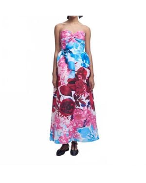 Kika Vargas Rose Dress - Blue