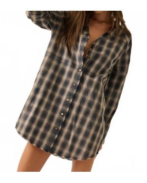Promesa Ruthie Mini Shirt Dress - Brown