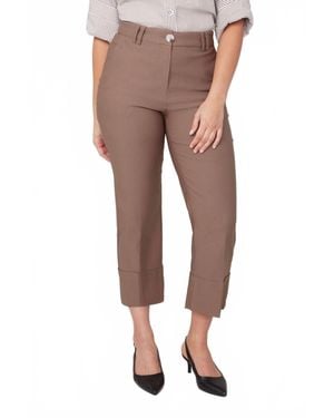 Renuar Fossil Crop Pant - Brown