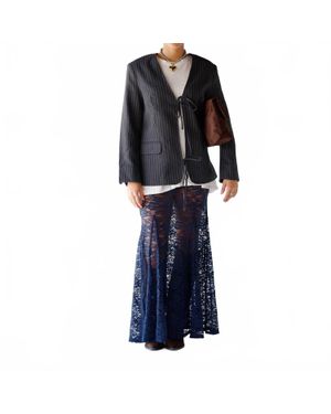 FRNCH Classic Grisette Blazer - Blue