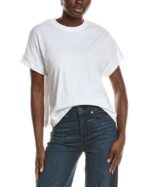 Reiss Lois Midweight Basic T-Shirt - White