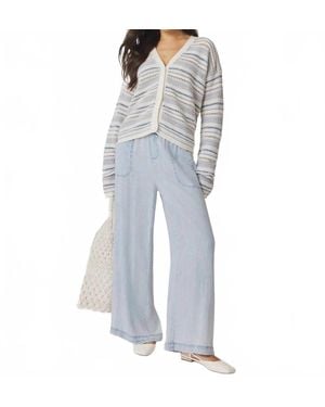 Splendid Addison Stripe Cardigan - Blue