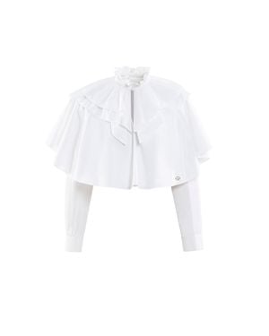 Saiid Kobeisy Poplin Chemise - White