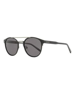 Lacoste Sunglasses Oval Full Rim, Frame And Solid Lens L263S002 - Gray