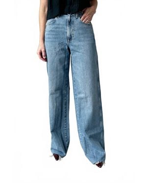 AMO Frida High Rise Wide Leg Jeans - Blue