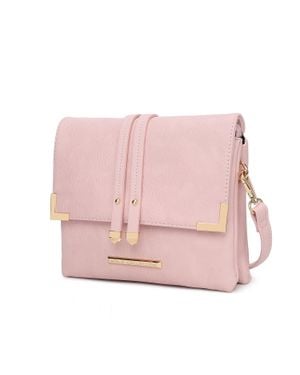 MKF Valeska Crossbody Handbag Purse Multi Compartments By Mia K - Pink