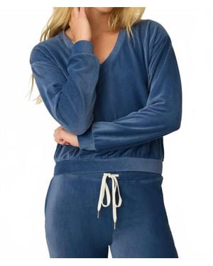 Pj Salvage Craving Corduroy Long Sleeve Tee - Blue