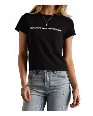 Panache Apparel Espresso Martini Please Baby Tee - Black