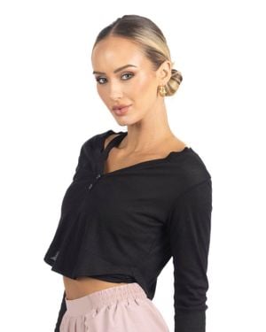 Akalia Ashley Long Sleeve Breathable Top - Blue