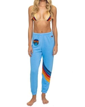 Aviator Nation All Seasons Circle Chevron Sweatpants - Blue